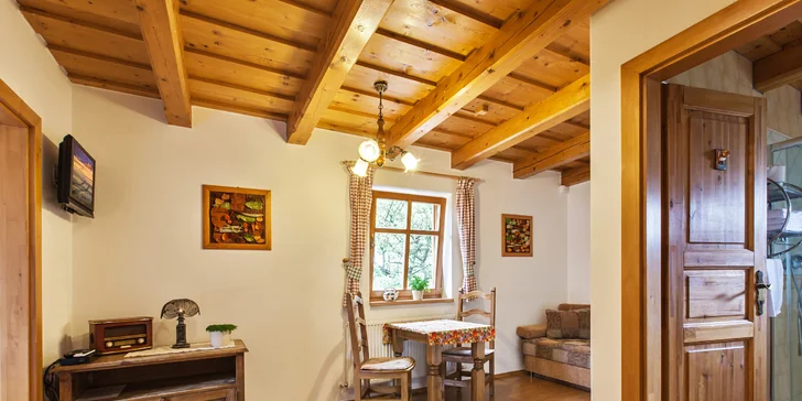 Příjemné ubytování a kouzlo Nízkých Tater s wellness pro dvě osoby
