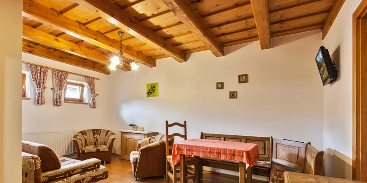 Příjemné ubytování a kouzlo Nízkých Tater s wellness pro dvě osoby