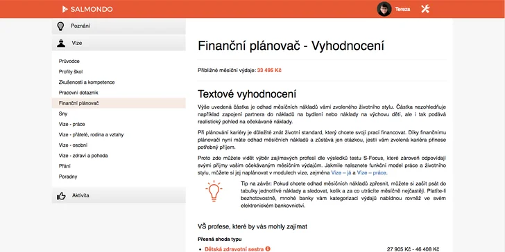 Aplikace Salmondo: psychologické testy a online koučink pro osobní rozvoj