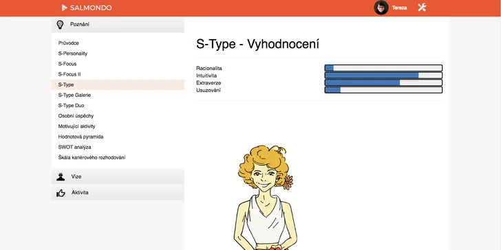 Aplikace Salmondo: psychologické testy a online koučink pro osobní rozvoj