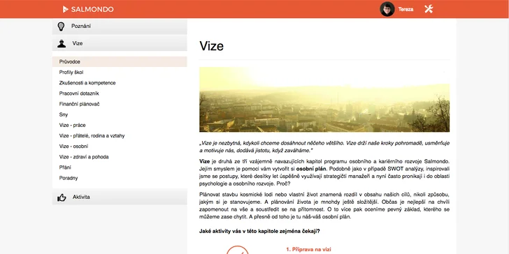 Aplikace Salmondo: psychologické testy a online koučink pro osobní rozvoj