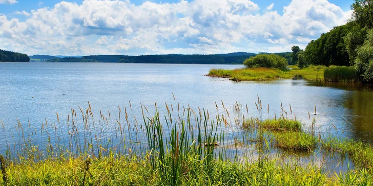 2 noci v hotelu Marlin na břehu Lipna: polopenze, wellness a rybí speciality