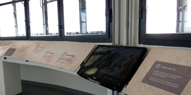 Vstup na rozhlednu Vodárna v Kolíně s interaktivní expozicí