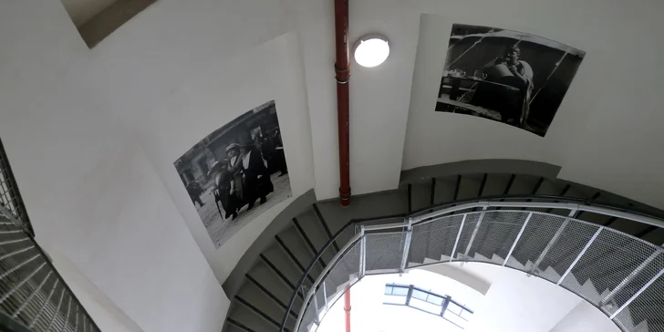 Vstup na rozhlednu Vodárna v Kolíně s interaktivní expozicí