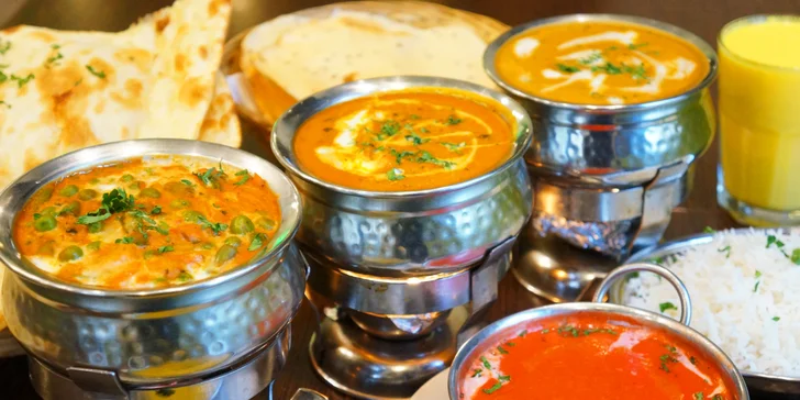4chodové nepálsko-indické menu v masové i vegetariánské verzi pro 2