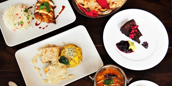 Degustační indické menu pro dva: na výběr i chody pro vegetariány