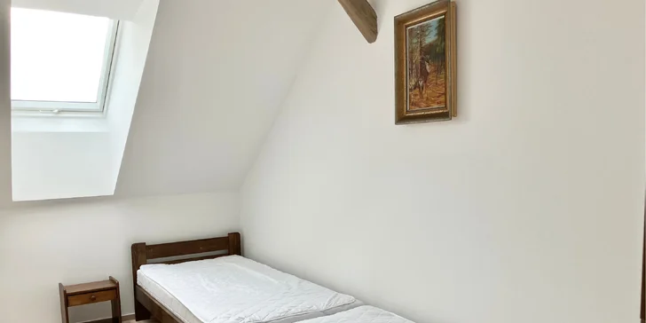 Ve dvou ložnicích najdete celkem 6 lůžek.