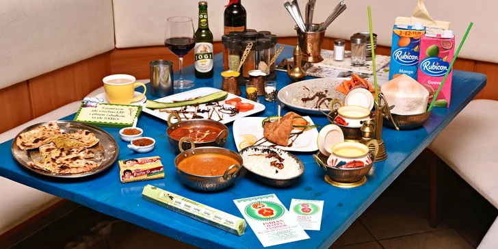 Otevřený voucher na indické a kašmírské speciality v hodnotě 500 či 800 Kč
