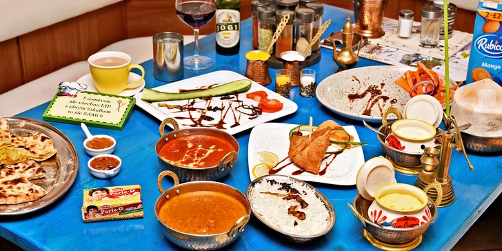Otevřený voucher na indické a kašmírské speciality v hodnotě 500 či 800 Kč