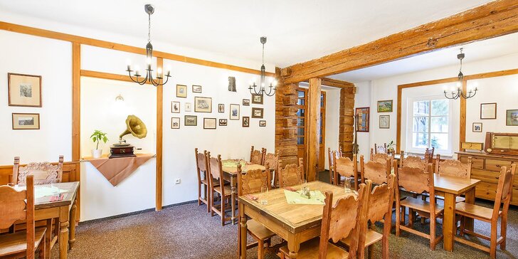 Lyžovačka či jarní pobyt ve Špindlerově Mlýně: polopenze i sauna