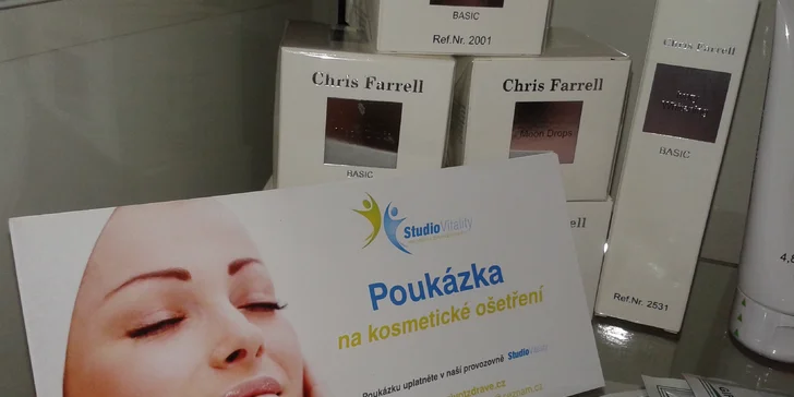 Kompletní relaxační kosmetická péče s masáží obličeje a dekoltu