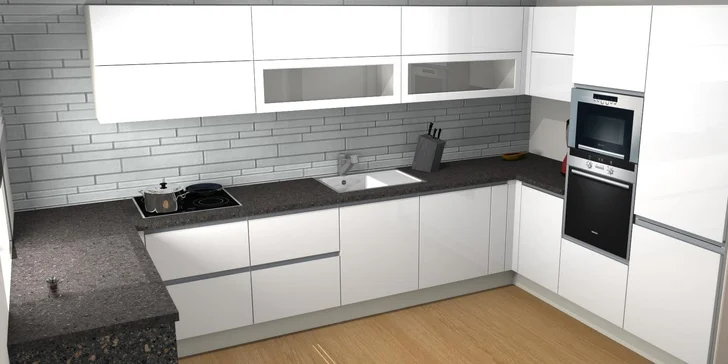 Kuchyň snů: profesionální zpracování 3D návrhu místnosti do 35 m²