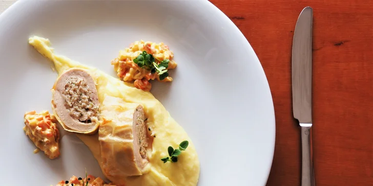 Čtyřchodové velikonoční menu pro 2 osoby s výhledem na přehradu