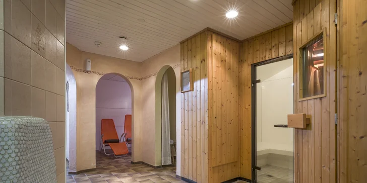 Těšte se i na odpočinek ve wellness. V provozu je od 16:00 do 19:00.