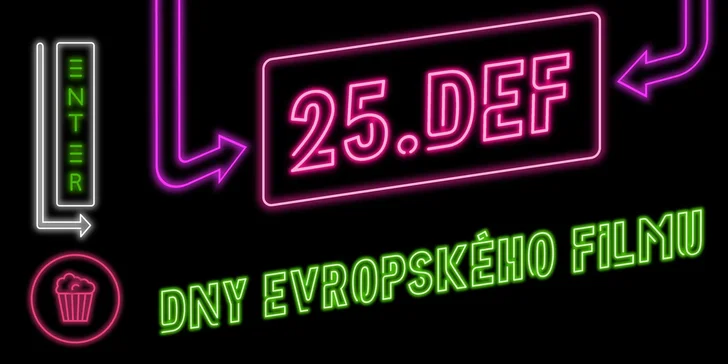 2 vstupenky na vybraný film z festivalu Dny evropského filmu