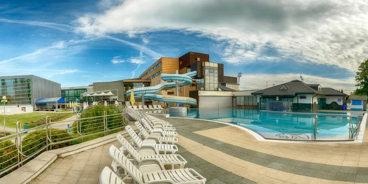 Celodenní zábava v aquaparku a případně i lenošení ve wellness v AquaCity Poprad