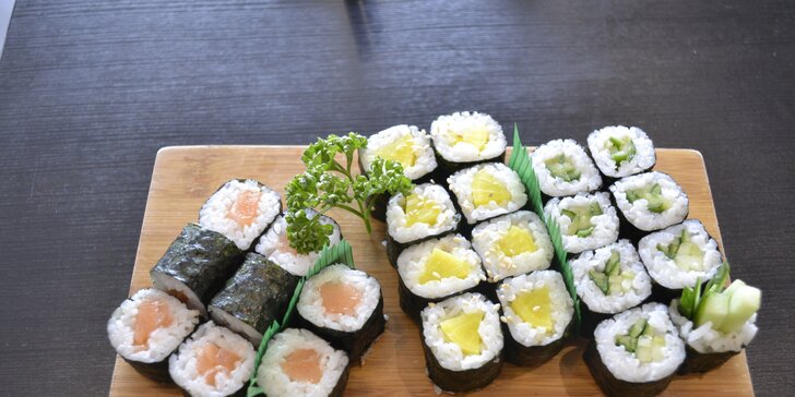 Sushi sety s až 40 kusy: tuňák, avokádo, krevety i chobotnice