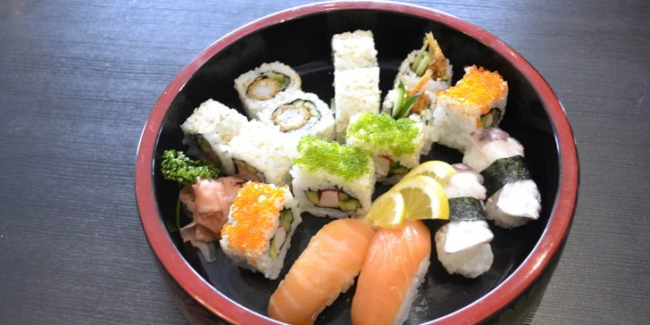 Sushi sety s až 40 kusy: tuňák, avokádo, krevety i chobotnice