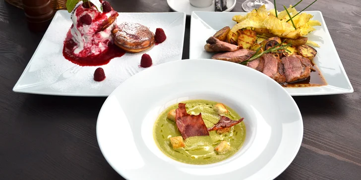 3chodové velikonoční menu pro 1: kachní prsa sous-vide i domácí lívance