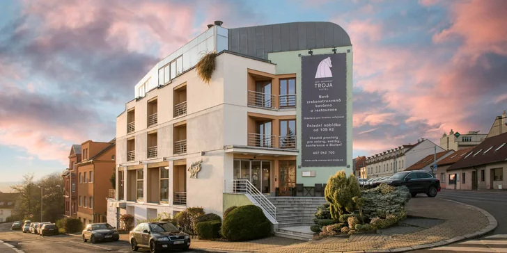 Pobyt v Prahe: elegantný hotel v Troji s raňajkami a welcome drinkom