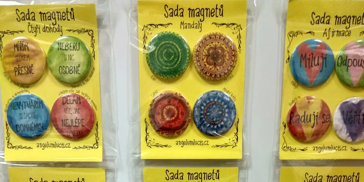 Magnetky na zakázku: mandaly, afirmace i keltské motivy či vlastní foto