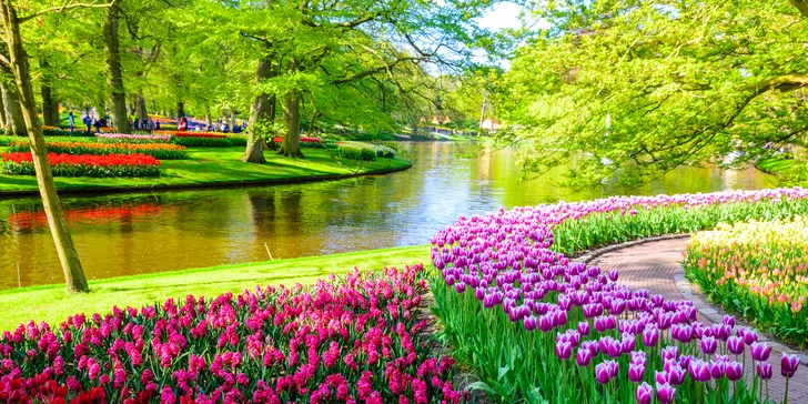 Hlavní symboly Holandska: Keukenhof, Amsterdam, Volendam, Zaanse Schans