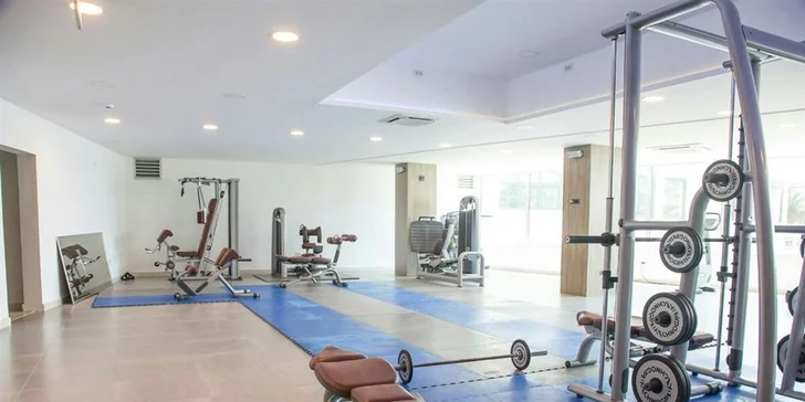 Neomezeně máte k dispozici fitness.