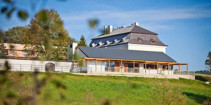 Luxusní 4* pobyt na Vysočině uprostřed přírody: wellness, polopenze i zábava