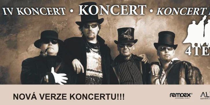 Vstupenka na jedinečný koncert 4Tetu ve Znojmě