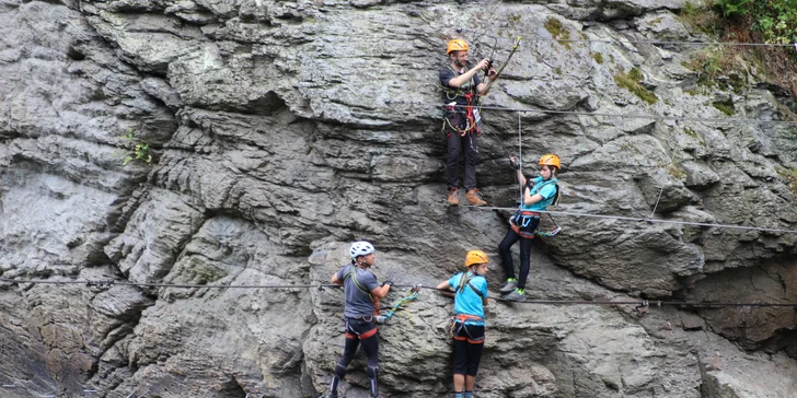 Jednodenní kurz Via Ferrata lezení pro začátečníky v Bechyni