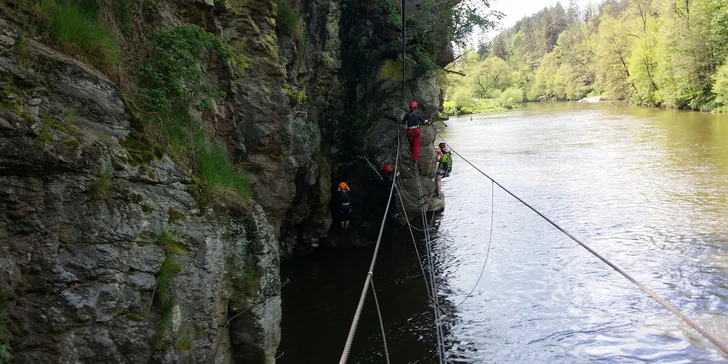 Jednodenní kurz Via Ferrata lezení pro začátečníky v Bechyni