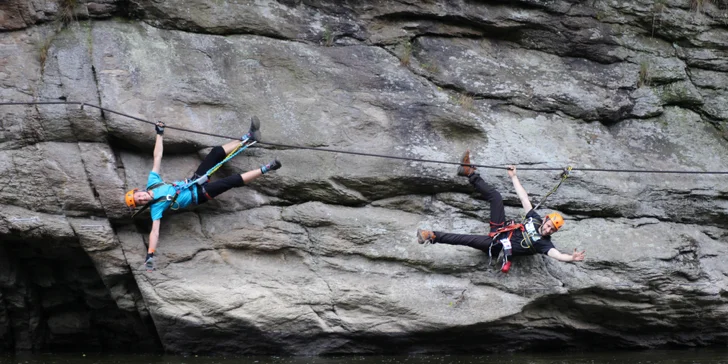 Jednodenní kurz Via Ferrata lezení pro začátečníky v Bechyni