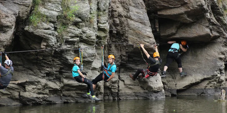 Jednodenní kurz Via Ferrata lezení pro začátečníky v Bechyni