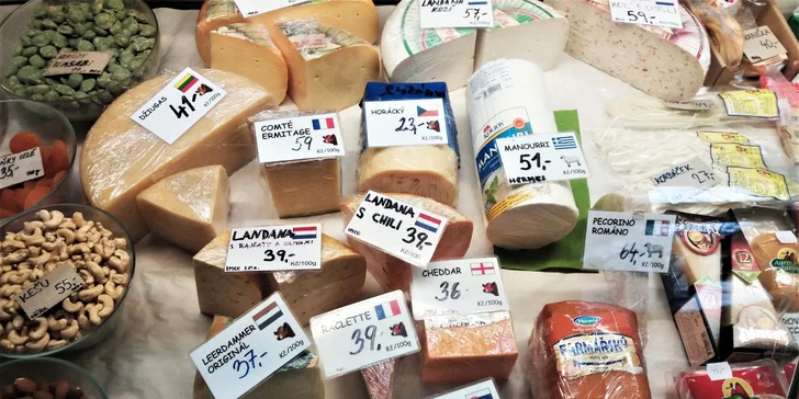 Jakékoli lahůdky ze Sýrárny Skleněná Louka v ceně 100 nebo 300 Kč