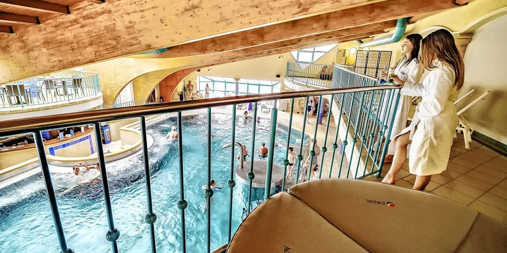 Vodní i wellness svět v AquaCity Poprad: celodenní vstup a možnost menu