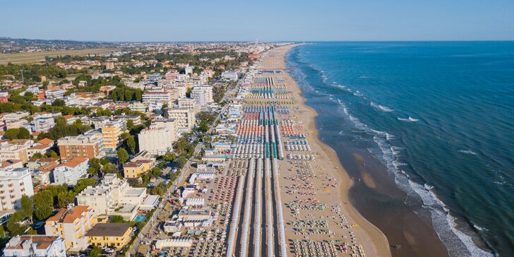 Dovolená v letovisku Rimini: jen 170 m od pláže, polopenze, až 2 děti zdarma