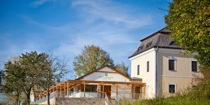Luxusní 4* pobyt na Vysočině uprostřed přírody: wellness, polopenze i zábava