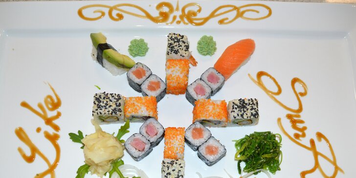 Sushi sety s 18 až 32 kousky: s lososem, tuňákem i čistě vegetariánský