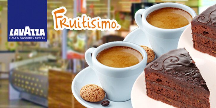 Sachr dort a káva pro dva ve Fruitisimo Café