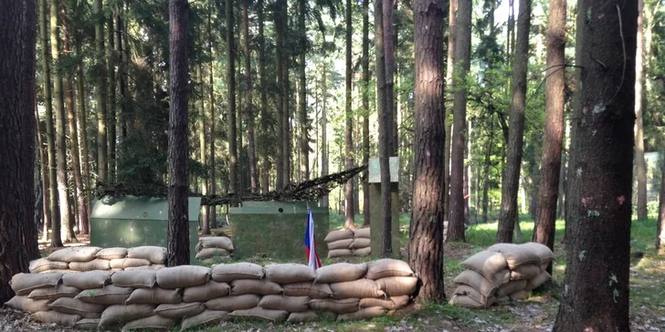 Akce i strategie: Paintballová zábava včetně vybavení a 100 kuliček pro partu