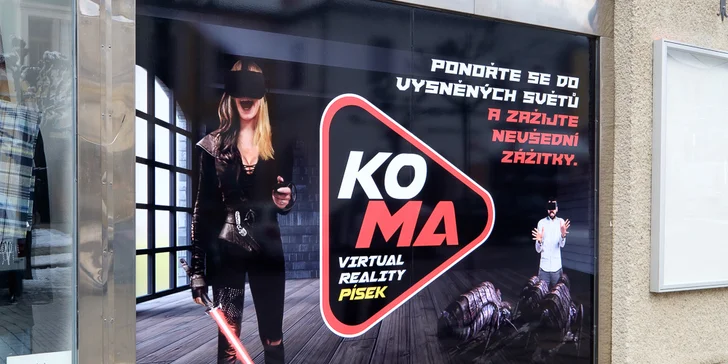 Špičkově vybavená herna virtuální reality: 7 místností a brýle bez kabelů
