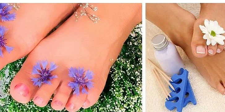 Luxusní mokrá pedikúra z kalenduly v délce 75 minut
