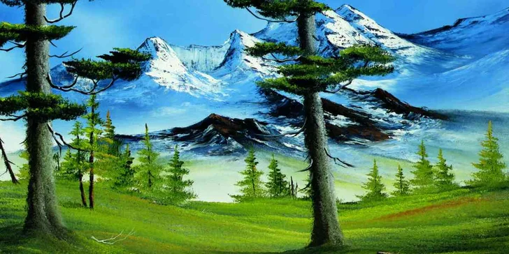 Více než klasická olejomalba: Kurz olejomalby ®Bob Ross pro začátečníky