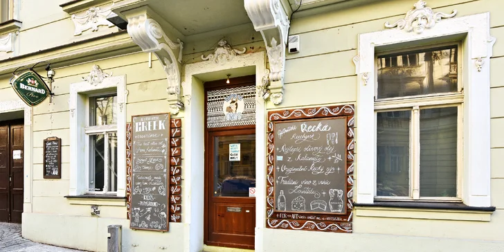 Řecko na Vinohradech: dárkový voucher na cokoli z menu taverny