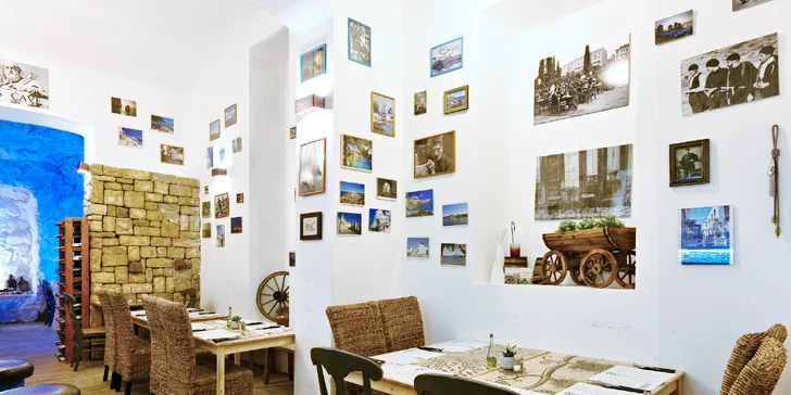 Řecko na Vinohradech: dárkový voucher na cokoli z menu taverny
