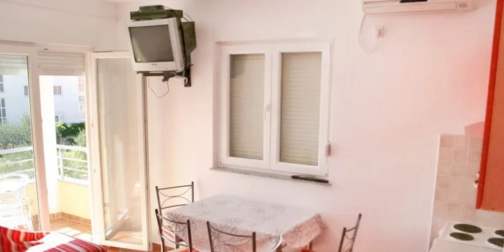 Apartmány v letovisku Vodice: 7 nocí pro 4 osoby od června až do září