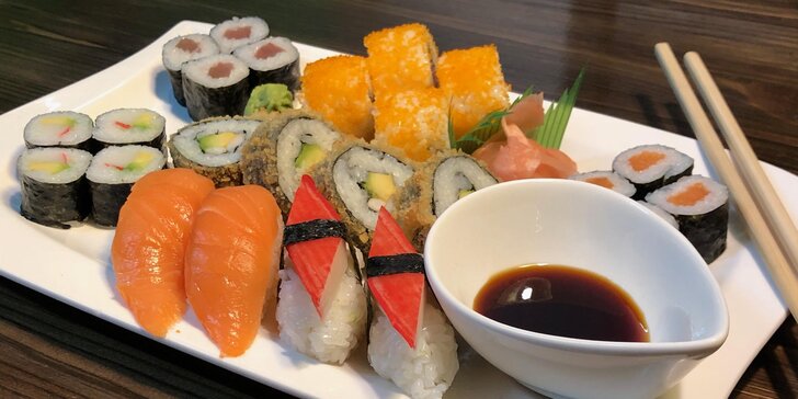 Malý, střední nebo velký sushi set s polévkou Miso
