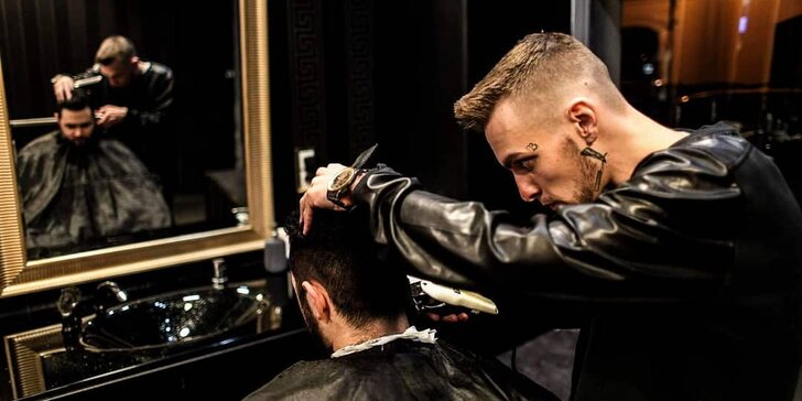 Cosa Nostra barber shop: stříhání, holení i 90min. péče se sklenkou whisky