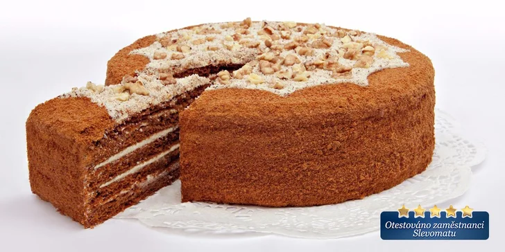 Lahodný medový dort o váze 750 g pro sladší den