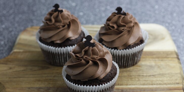 Bezlepkové cupcaky: 6 nebo 12 ks, čokoládový, vanilkový i mrkvový